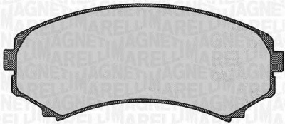 MAGNETI MARELLI 363916060342 -  Комплект тормозных колодок, дисковый тормоз